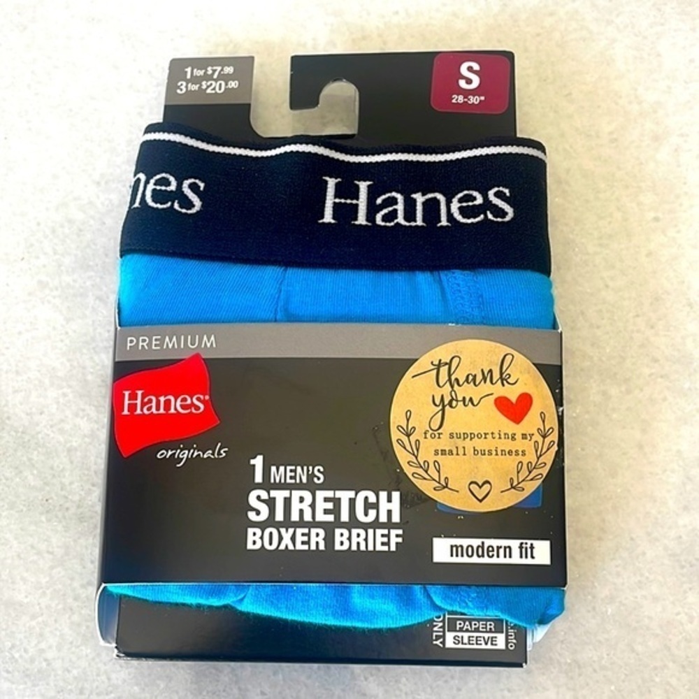 Hanes boxer modern fit stretch trunk tropical cotton underwear New Size small